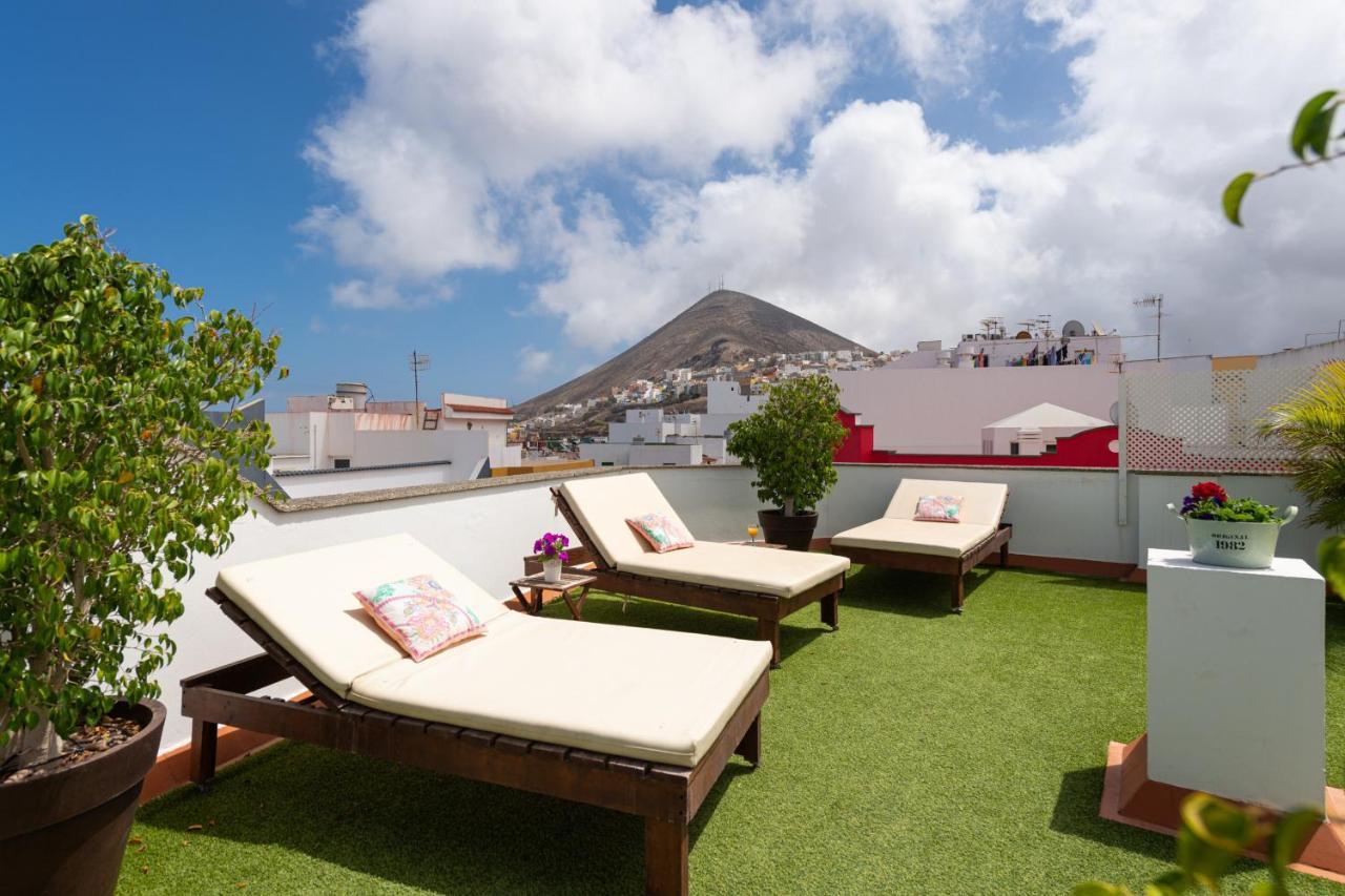 The Yellow House - Solarium - Climatized Pool Gáldar エクステリア 写真