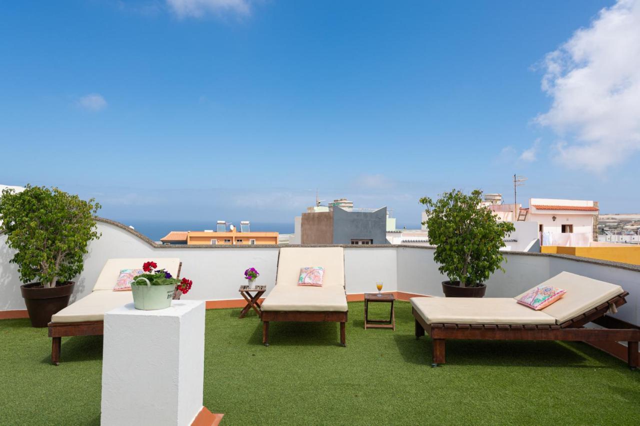 The Yellow House - Solarium - Climatized Pool Gáldar エクステリア 写真